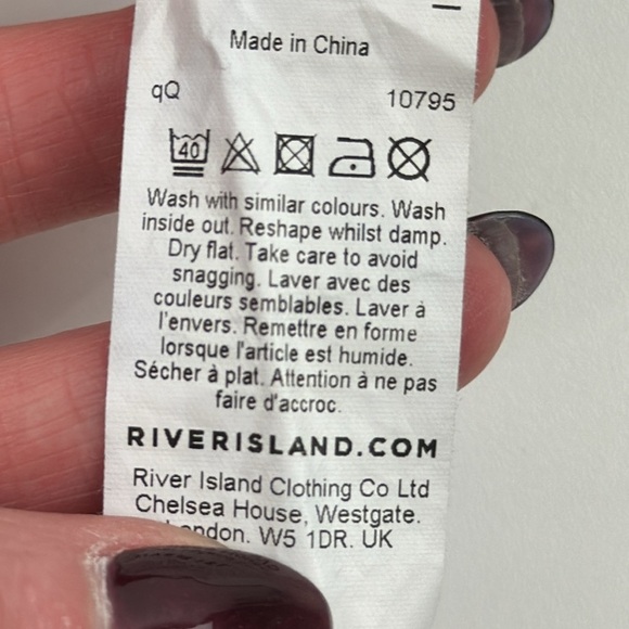 River Island Black Lace Crop Tank Top - Picture 6 of 8